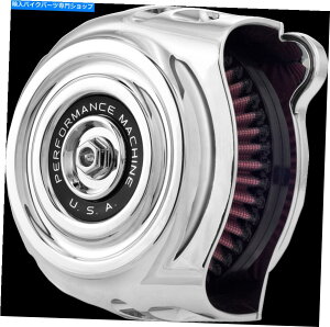 Air Filter ptH[}X}Vre[WNGAN[i[14-21CfBA Performance Machine Vintage Chrome Air Cleaner for 14-21 Indian Chieftain