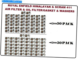 Air Filter ロイヤルエンフィールドエアフィルター50 PC&オイルフィルター50 PC Himalayan&Scram 411 ROYAL ENFIELD AIR FILTER 50 PC & OIL FILTER 50 PC FOR HIMALAYAN & SCRAM 411
