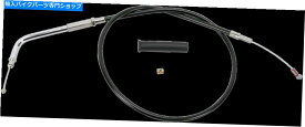 Cables ドラッグスペシャリティブラックビニールアイドルケーブル33.69インチ。 ＃0651-0157 Drag Specialties Black Vinyl Idle Cable 33.69in. #0651-0157