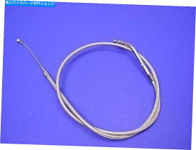 Cables 35.875ケーシングを備えた編組ステンレス鋼アイドルケーブルはハーレーダビッドソンに適合します Braided Stainless Steel Idle Cable with 35.875 Casing fits Harley-Davidson