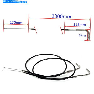 Cables �t�@�b�g�{�[�C�w���e�[�W�\�t�g�A�C�����[�h�O���C�h���[�h�L���O�_�C�ifxdwg��130cm�X���b�g���P�[�u�� 130cm Throttle Cable for Fatboy Heritage Softail Road Glide Road King Dyna FXDWG�y���s�A���i�z