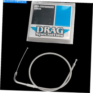 Cables VAChP[u'96 -UP 34-3/4 "S/ShbOXyVeB0651-0104 NEW IDLE CABLE '96-UP 34-3/4" S/S DRAG SPECIALTIES 0651-0104