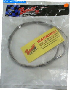 Cables バーネット男爵カスタム編組ステンレス鋼スロットルケーブルベイ30017+4 BARNETT BARON CUSTOM BRAIDED STAINLESS STEEL THROTTLE CABLE BAY30017+4