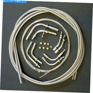 Carburetor Part Venhill Universal編組ステンレスデュアルスロットルケーブルキット Venhill Universal Braided Stainless Dual Throttle Cable Kit