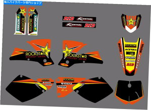 Graphics decal kit `[OtBbNfJ[XebJ[LbgKTM 125 200 250 380 400 520 SX 2001-2002 Team Graphics Decals Stickers Kit For KTM 125 200 250 380 400 520 SX 2001-2002