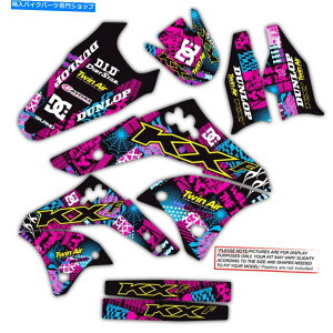 Graphics decal kit KDX50OtBbNXLbg胂gNX_[goCNfJ[iCgC_[F}[^ KDX50 GRAPHICS KIT KAWASAKI MOTOCROSS DIRT BIKE DECALS NIGHT RIDER: MAGENTA