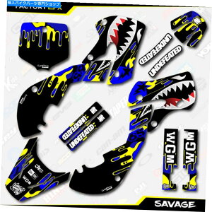 Graphics decal kit u[CG[JTx[W[VOOtBbNLbgtBbg01-21XYLRM65 RM 65fJ[ Blue & Yellow Camo Savage Racing Graphics Kit fits 01-21 Suzuki RM65 RM 65 Decal