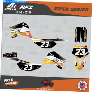 Graphics decal kit Apollo RFZ X4 X5 X6AX14?X19̃OtBbNfJ[Lbgviper -orange Graphics Decal Kit For Apollo RFZ X4 X5 X6, X14 to X19 all years Viper - Orange