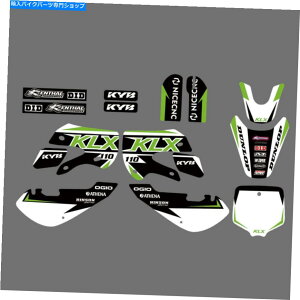 Graphics decal kit `[OtBbNfJ[JTLKLX̃XebJ[Lbg110 KLX110 2000-2009 Team Graphics Decals Stickers Kits For Kawasaki KLX 110 KLX110 2000-2009