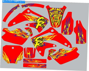 Graphics decal kit 2003-2012�̃O���t�B�b�N�L�b�g�z���_CR85 CR 85�f�J�[���N���C�W�[���C�_�[ Graphic Kit for 2003-2012 Honda CR85 CR 85 Decals Crazy Rider