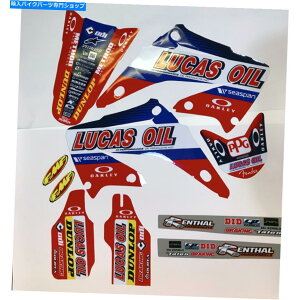 Graphics decal kit `[[JXICz_2002 2003 2004-2008 CR 125 /250OtBbNXJ[ TEAM LUCAS OIL HONDA 2002 2003 2004 - 2008 CR 125 / 250 GRAPHICS KIT DECALS