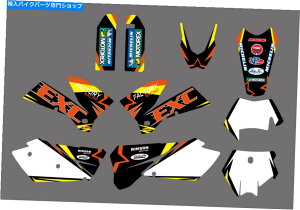 Graphics decal kit KTMの2005-2007 Exc 125 200 250 300 400 450 525 mxグラフィックデカールステッカー 2005-2007 For KTM EXC 125 200 250 300 400 450 525 MX Graphics Decals Stickers