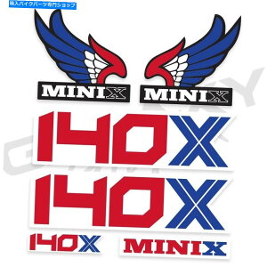 Graphics decal kit �~�jx 140x�z���_ATC70�E�B���O�f�J�[���O���t�B�b�N�X�J�b�g���b�h�z���C�g���u���[�J���[�E�F�C Mini X 140x Honda ATC70 Wings Decal Graphics Kit Red White & Blue Color Way�y���s�A���i�z
