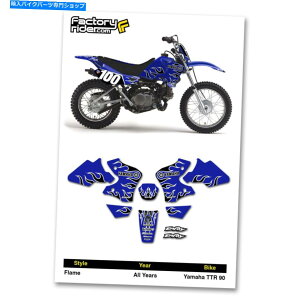Graphics decal kit }nTTR 90 FlameOtBbNXLbg_[goCNfRAfR[MFGy Yamaha TTR 90 FLAME Graphics kit Dirt Bike Deco Decals by Enjoy Mfg