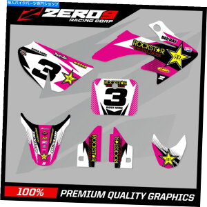 Graphics decal kit Honda CRF 50 Motocross Graphics MX Graphics Kit Decal Kit Rockstar Pink HONDA CRF 50 MOTOCROSS GRAPHICS MX GRAPHICS KIT DECAL KIT ROCKSTAR PINK