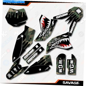 Graphics decal kit EbhhJTx[W[VOOtBbNLbgKTM 09-15 SX65 SX 65fJ[ɓK܂ Woodland Camo Savage Racing Graphics Kit fits KTM 09-15 Sx65 Sx 65 Decal