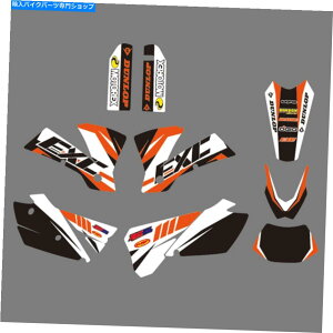 Graphics decal kit `[OtBbNfJ[XebJ[KTM 125/200/250/300/400/450/525 EXC2004̃fR Team Graphics Decals Stickers Deco For KTM 125/200/250/300/400/450/525 EXC 2004