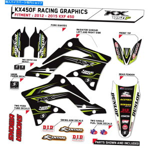 Graphics decal kit 2012 2013 2014 2015 KXF 450 Kawasaki Graphics Kit Motocross SupercrossfJ[ 2012 2013 2014 2015 KXF 450 KAWASAKI GRAPHICS KIT MOTOCROSS SUPERCROSS DECALS