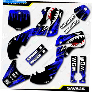 Graphics decal kit u[JTx[W[VOOtBbNXLbgtBbg01-21XYLRM65 RM 65fJ[ Blue Camo Savage Racing Graphics Kit fits 01-21 Suzuki RM65 RM 65 Decal