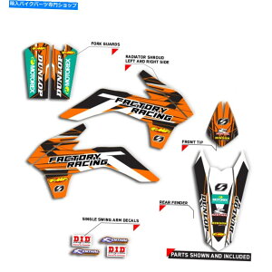 Graphics decal kit 1998-2001 KTM SX 65OtBbNXt@Ng[[XFIW /ubNgNXfJ[Lbg 1998-2001 KTM SX 65 GRAPHICS FACTORY RACING : ORANGE / BLACK MOTOCROSS DECAL KIT