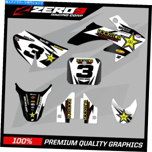 Graphics decal kit Honda CRF 50 Motocross Graphics MX Graphics Kit Decal Kit Rockstar White Black HONDA CRF 50 MOTOCROSS GRAPHICS MX GRAPHICS KIT DECAL KIT ROCKSTAR WHITE BLACK