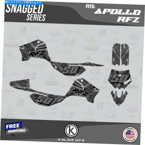 Graphics decal kit Apollo RFZ x4 x5 x6Ax14?x19̃OtBbNXfJ[Lbg Graphics Decal Kit For Apollo RFZ X4 X5 X6, X14 to X19 all years Snagged - Smoke
