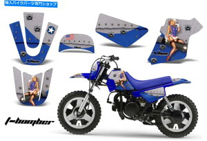 Graphics decal kit �_�[�g�o�C�N�O���t�B�b�N�X�L�b�gMX�f�J�[�����b�v���}�nPW50 PW 50 1990-2018 TBOMBER BLU Dirt Bike Graphics Kit MX Decal Wrap For Yamaha PW50 PW 50 1990-2018 TBOMBER BLU�y���s�A���i�z