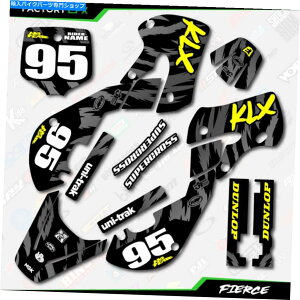 Graphics decal kit ubNCG[t@[XOtBbNXLbgtBbgJTLKLX110 00-09fJ[XebJ[KLX 110 Black Yellow Fierce Graphics Kit fit Kawasaki KLX110 00-09 Decal Sticker KLX 110