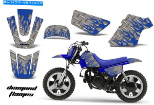 Graphics decal kit �_�[�g�o�C�N�O���t�B�b�N�X�L�b�gMX�f�J�[�����b�v�p���}�nPW50 PW 50 1990-2018 DFLAME U S Dirt Bike Graphics Kit MX Decal Wrap For Yamaha PW50 PW 50 1990-2018 DFLAME U S�y���s�A���i�z