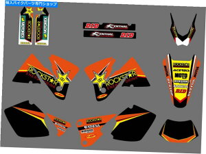 Graphics decal kit KTM̃`[OtBbNƔwifJ[LbgExc 250 300 350 400 520 2001-2002 Team Graphics & Backgrounds Decals Kit For KTM EXC 250 300 350 400 520 2001-2002