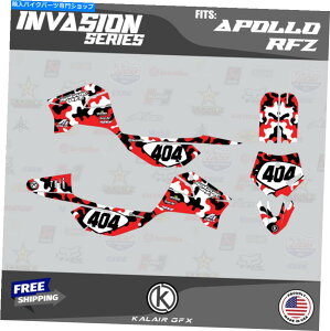 Graphics decal kit �A�|��RFZ X4 X5 X6�AX14?X19 INVASION-RED�p�̃O���t�B�b�N�L�b�g Graphics Kit for Apollo RFZ X4 X5 X6, X14 to X19 INVASION-Red�y���s�A���i�z