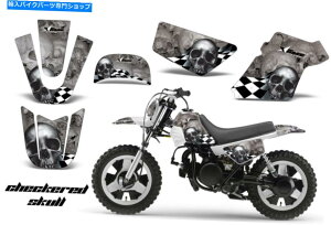 Graphics decal kit �_�[�g�o�C�N�O���t�B�b�N�X�L�b�gMX�f�J�[�����b�v���}�nPW50 PW 50 1990-2018�`�F�b�J�[S S Dirt Bike Graphics Kit MX Decal Wrap For Yamaha PW50 PW 50 1990-2018 CHECKER S S