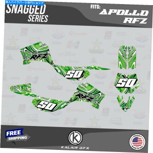 Graphics decal kit Apollo RFZ X4 X5 X6AX14?X19̃OtBbNXfJ[LbgXiO - O[ Graphics Decal Kit For Apollo RFZ X4 X5 X6, X14 to X19 all years Snagged - Green