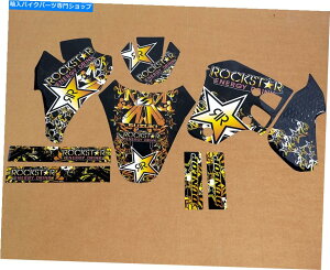 Graphics decal kit 2000XYLRM 80 RM80OtBbNXXebJ[YLbgbNX^[ubNS[hfJ[ 2000 SUZUKI RM 80 RM80 GRAPHICS STICKERS KIT ROCKSTAR BLACK GOLD THICK DECALS