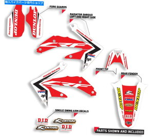 Graphics decal kit 2013- 2018 Honda CRF 125�O���t�B�b�N�XCRF125�� /�u���b�N���g�N���X�f�J�[���L�b�g 2013 - 2018 HONDA CRF 125 GRAPHICS CRF125 RED / BLACK MOTOCROSS DECALS KIT