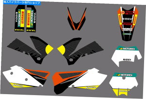 Graphics decal kit KTM̃OtBbNLbgexc 200 250 300 400 450 525 2005-2007 mxfJ[XebJ[ Graphics Kit For KTM EXC 200 250 300 400 450 525 2005-2007 MX Decals Stickers
