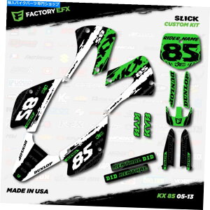 Graphics decal kit zCgO[XbN[VOOtBbNXLbgKX85 05-13v[gKX 85 2005-2013ɓK܂ White & Green Slick Racing Graphics Kit fits Kx85 05-13 Plates Kx 85 2005-2013