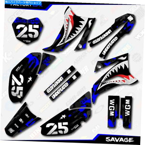 Graphics decal kit ubNu[Tx[WJ[VOOtBbNLbgtBbg08-22}nTTR125 TTR 125fJ[ Black Blue Savage Camo Racing Graphics Kit fit 08-22 YAMAHA TTR125 TTR 125 decal
