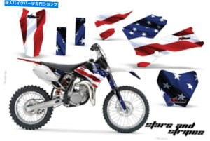 Graphics decal kit KTM SX 65/105 2006-2010 Stars��Stripes�p�̃O���t�B�b�N�L�b�g�X�e�b�J�[�f�J�[�����b�v Graphics kit Sticker Decal Wrap for KTM SX 65/105 2006-2010 STARS & STRIPES�y���s�A���i�z