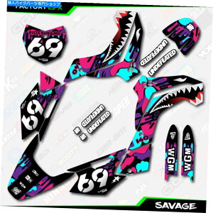 Graphics decal kit Nebula SavageOtBbNXLbg͐08-18 KLX140 KLX 140fJ[ɓK܂ Nebula Savage Graphics Kit fits Kawasaki 08-18 KLX140 KLX 140 Decals