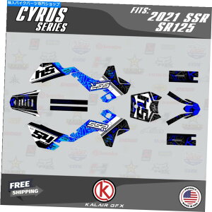 Graphics decal kit SSR SR70C̃OtBbNLbgSR110 SR125 70 100 125 2021 CYRUS-BLUE Graphics Kit for SSR SR70C SR110 SR125 70 100 125 2021 CYRUS-blue