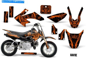 Graphics decal kit �z���_CRF50�_�[�g�o�C�N�O���t�B�b�N�X�e�b�J�[�L�b�g�f�J�[�����b�vMX�f�R04-15�卬���I�����W Honda CRF50 Dirt Bike Graphics Sticker Kit Decal Wrap MX Deco 04-15 HAVOC ORANGE�y���s�A���i�z