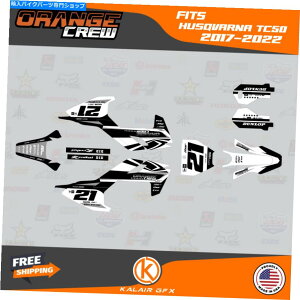 Graphics decal kit Husqvarna TC50�̃O���t�B�b�N�X�f�J�[���L�b�g�i2017-2023�jTC 50�I�����W�N���[ - �z���C�g Graphics Decal Kit for Husqvarna TC50 (2017-2023) TC 50 Orange Crew - White�y���s�A���i�z