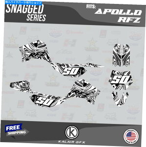 Graphics decal kit Apollo RFZ X4 X5 X6AX14?X19̃OtBbNXfJ[LbgXiO -  Graphics Decal Kit For Apollo RFZ X4 X5 X6, X14 to X19 all years Snagged - White