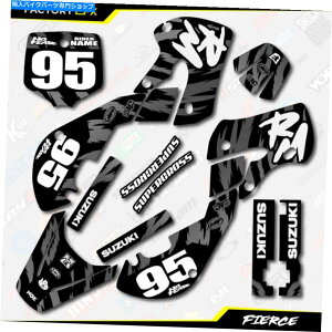 Graphics decal kit Ɣ̌OtBbNXXebJ[Lbg̓XYLRM65 RM 65 01-22fJ[ɓK܂ Black & White Fierce Graphics Sticker Kit fits Suzuki RM65 RM 65 01-22 Decals