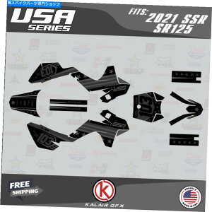 Graphics decal kit SSR SR70C̃OtBbNLbgSR110 SR125 70 100 125 2021 USAV[Y -  Graphics Kit for SSR SR70C SR110 SR125 70 100 125 2021 USA Series - Smoke