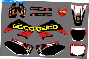 Graphics decal kit Honda CR125R CR250R 2002-2011 2012̃`[OtBbNƔwifJ[Lbg Team Graphics & Backgrounds Decals Kit For Honda CR125R CR250R 2002-2011 2012