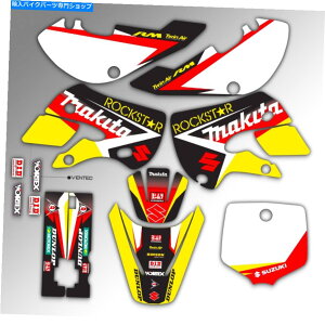 Graphics decal kit 2000 2001 2002 2004-2006XYLRM 65OtBbNXXebJ[RM65bNX^[fJ[ 2000 2001 2002 2004 - 2006 SUZUKI RM 65 GRAPHICS STICKER RM65 ROCKSTAR DECALS
