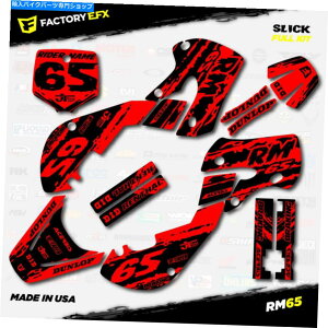 Graphics decal kit ubNbhXbNOtBbNXXebJ[Lbg̓XYLRM65 RM 65 01-22fJ[ɓK܂ Black & Red Slick Graphics Sticker Kit fits Suzuki RM65 RM 65 01-22 Decals