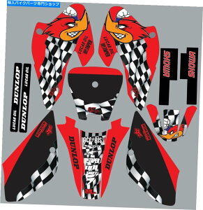 Graphics decal kit z_XR80 XR 80 2001 2002 2003fJ[EbfBEbWybJ[[VOp̃OtBbNLbg Graphic kit for Honda XR80 XR 80 2001 2002 2003 decal Woody woodpecker racing